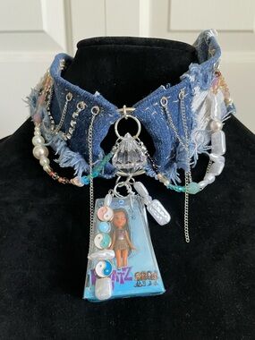 Bratz Jean Choker OOAK